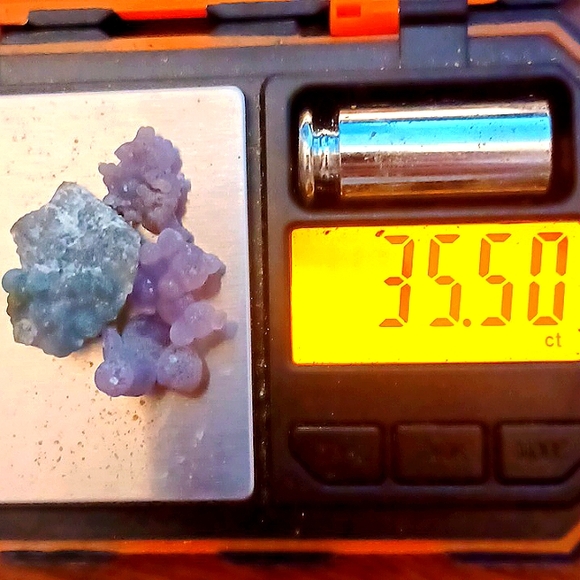 🌟 32ct Grape Agate 🍇 GRAPE AGATE Specimen Chalcedony Crystal Cluster - Picture 2 of 2